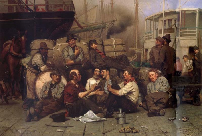 John George Brown The Longshoremen-s Noon oil painting image